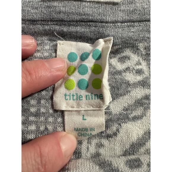 Title Nine Womens Wool Skirt Sz L Gray Short Mini Extra Fine Merino Pull On C26 - Picture 3 of 6